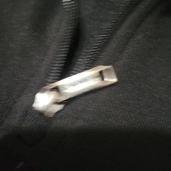 DKNY Donna Karen New York Quarter-Zip 1/4 Sweatshirt Black Medium DK31LK434 - Picture 8 of 9